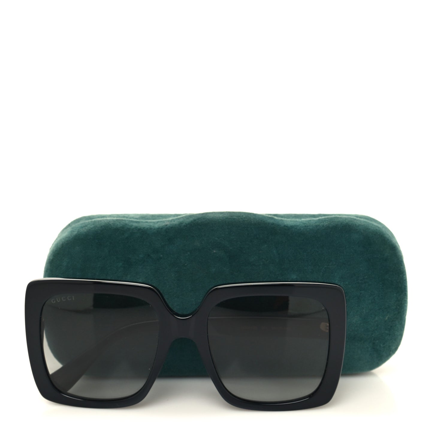 Crystal Square Frame GG Sunglasses GG0418S Black