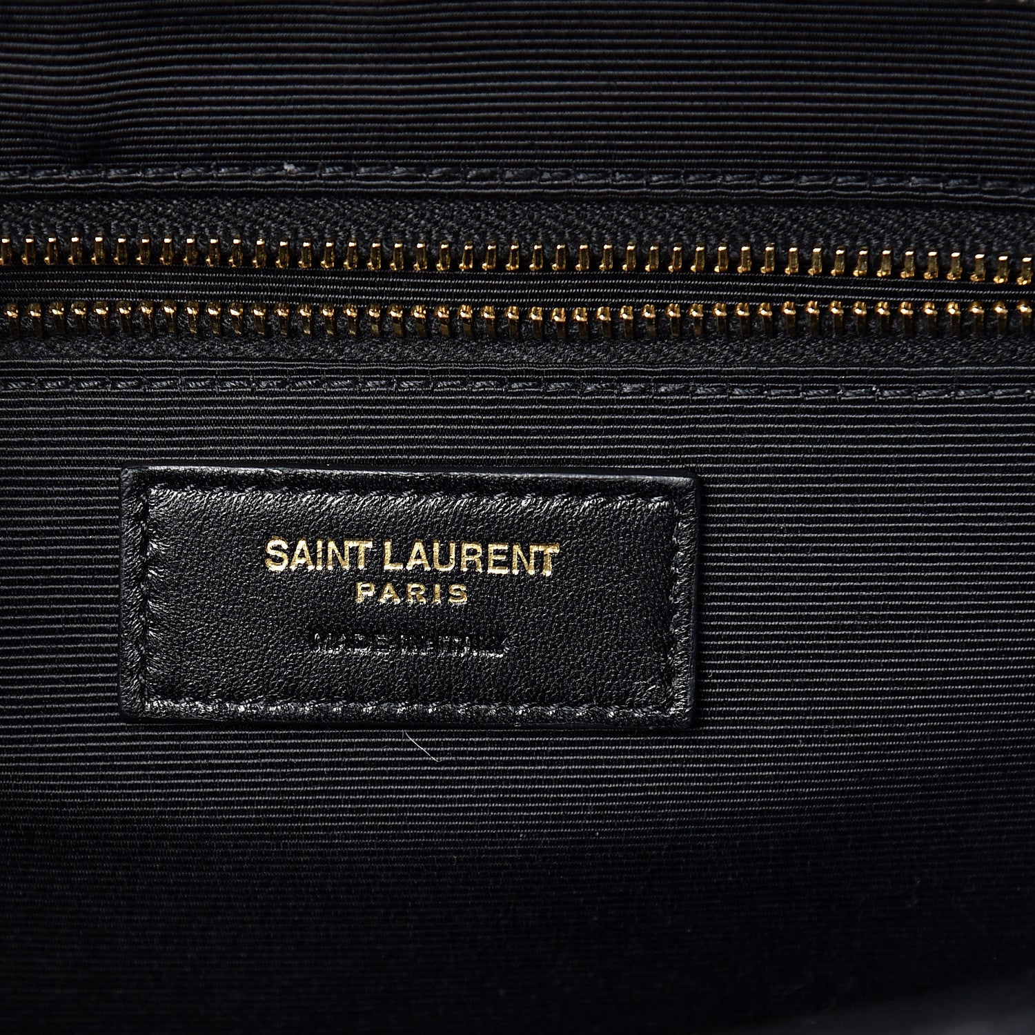 Saint Laurent Grain De Poudre Matelasse Chevron Large Monogram Satchel Black 5 of 10