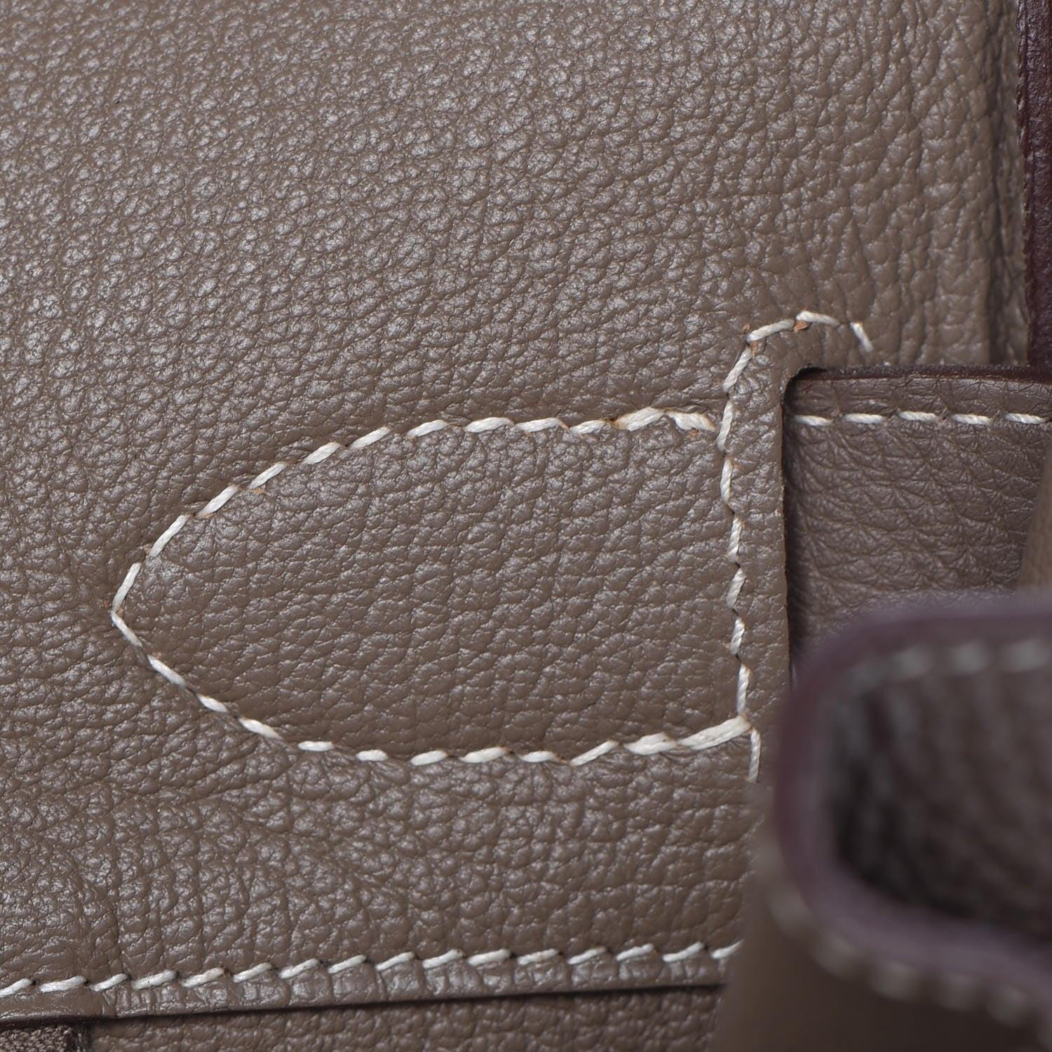 Hermes Taurillon Clemence JPG Shoulder Birkin II 42 Etoupe 21 of 37