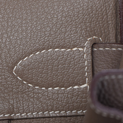 Hermes Taurillon Clemence JPG Shoulder Birkin II 42 Etoupe 21 of 37