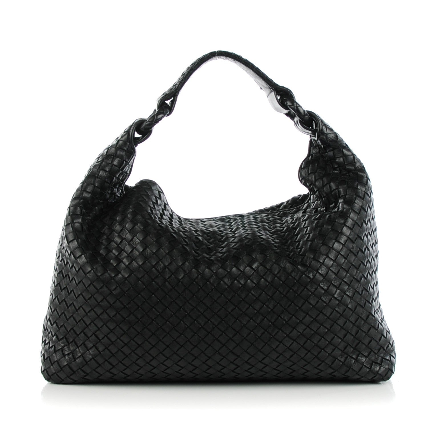 Bottega Veneta Nappa Intrecciato Sloane Hobo Dark Navy 1 of 8