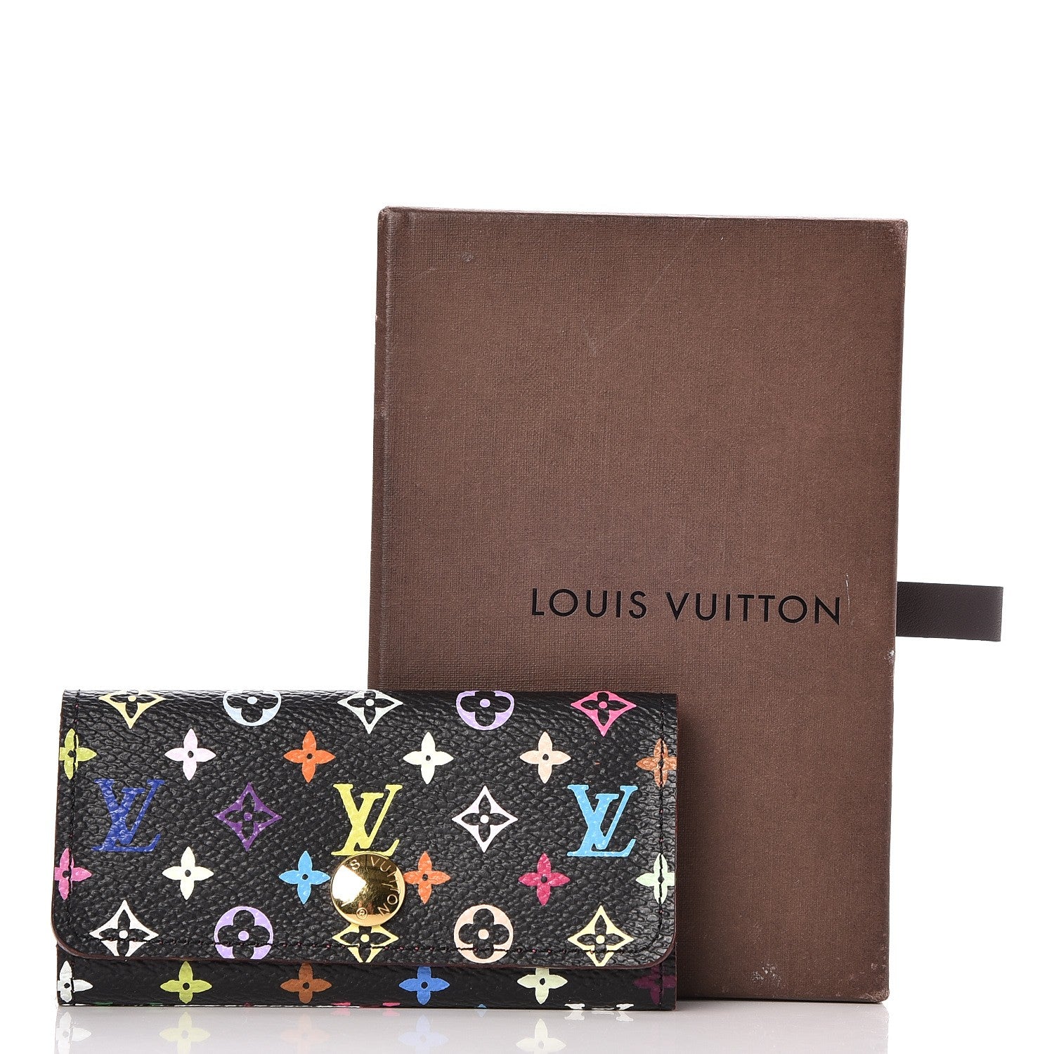 Louis Vuitton Monogram Multicolor Multicles 4 Key Holder Black Grenade 8 of 8