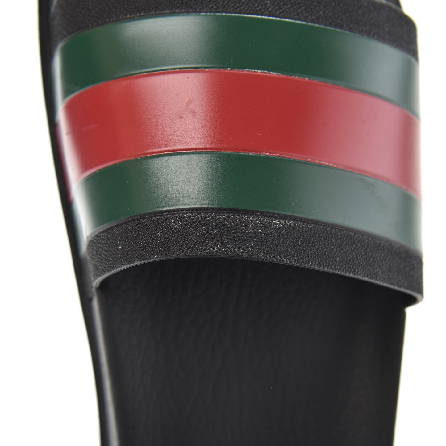 Rubber Web Mens Lug Sole Slide Sandals 12 Black Green Red