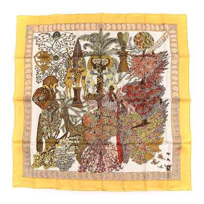 Hermes Silk Les Legendes de l'Arbre Scarf 90 1 of 3