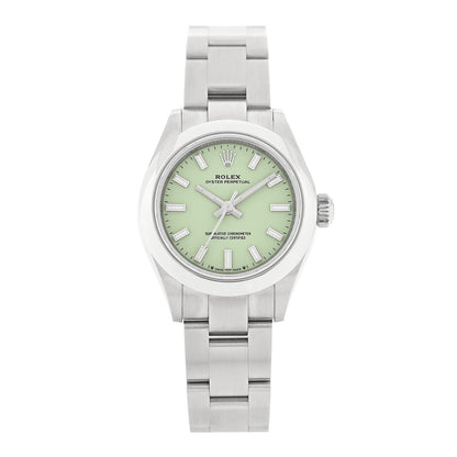 Rolex Stainless Steel 28mm Oyster Perpetual Datejust Watch Pistachio 276200 1 of 5