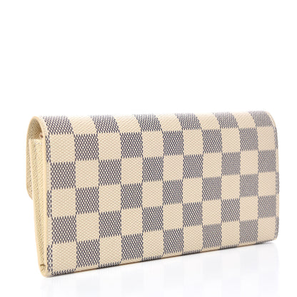 Louis Vuitton Damier Azur Emilie Wallet 3 of 10