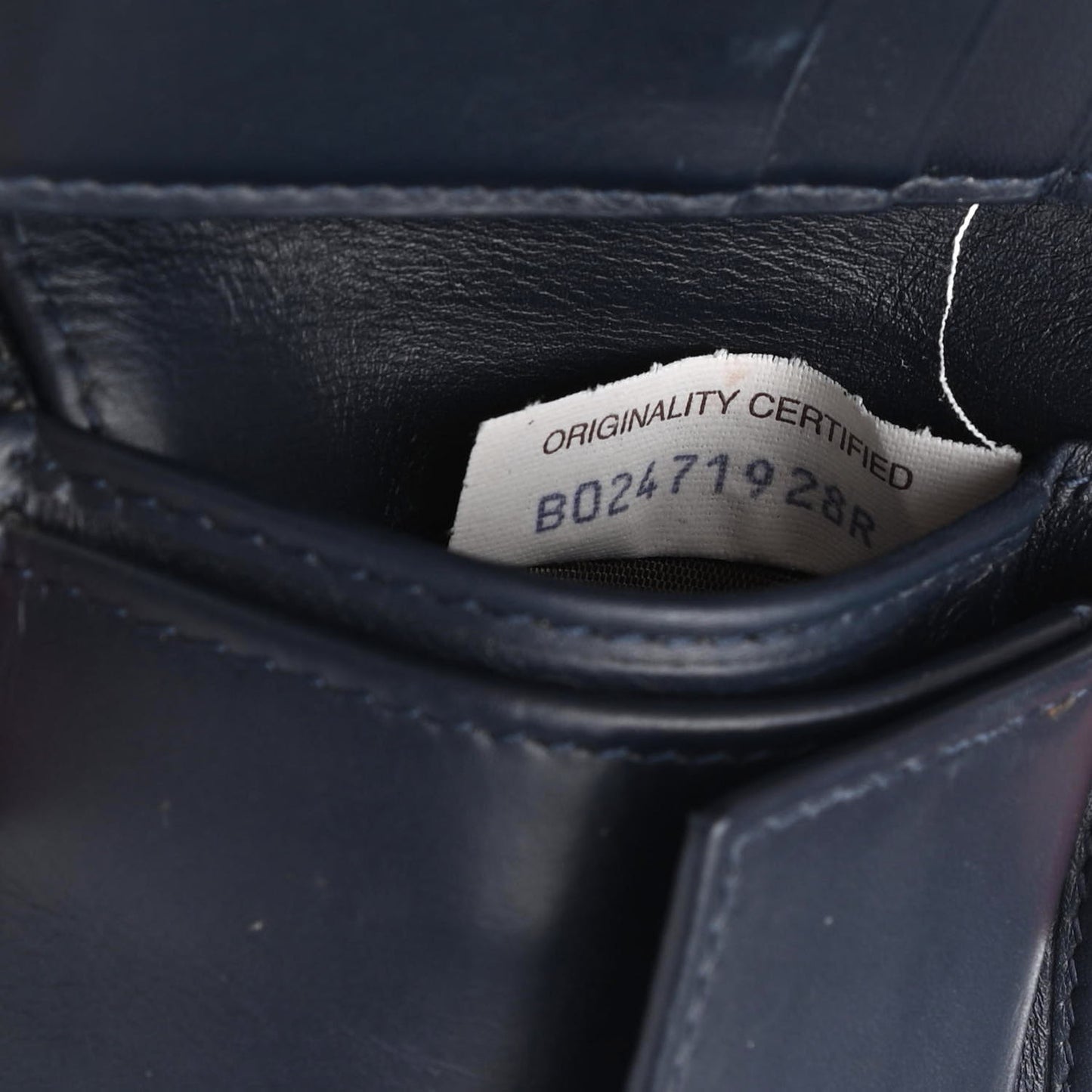 Nappa Intrecciato Bi-Fold Wallet Blue