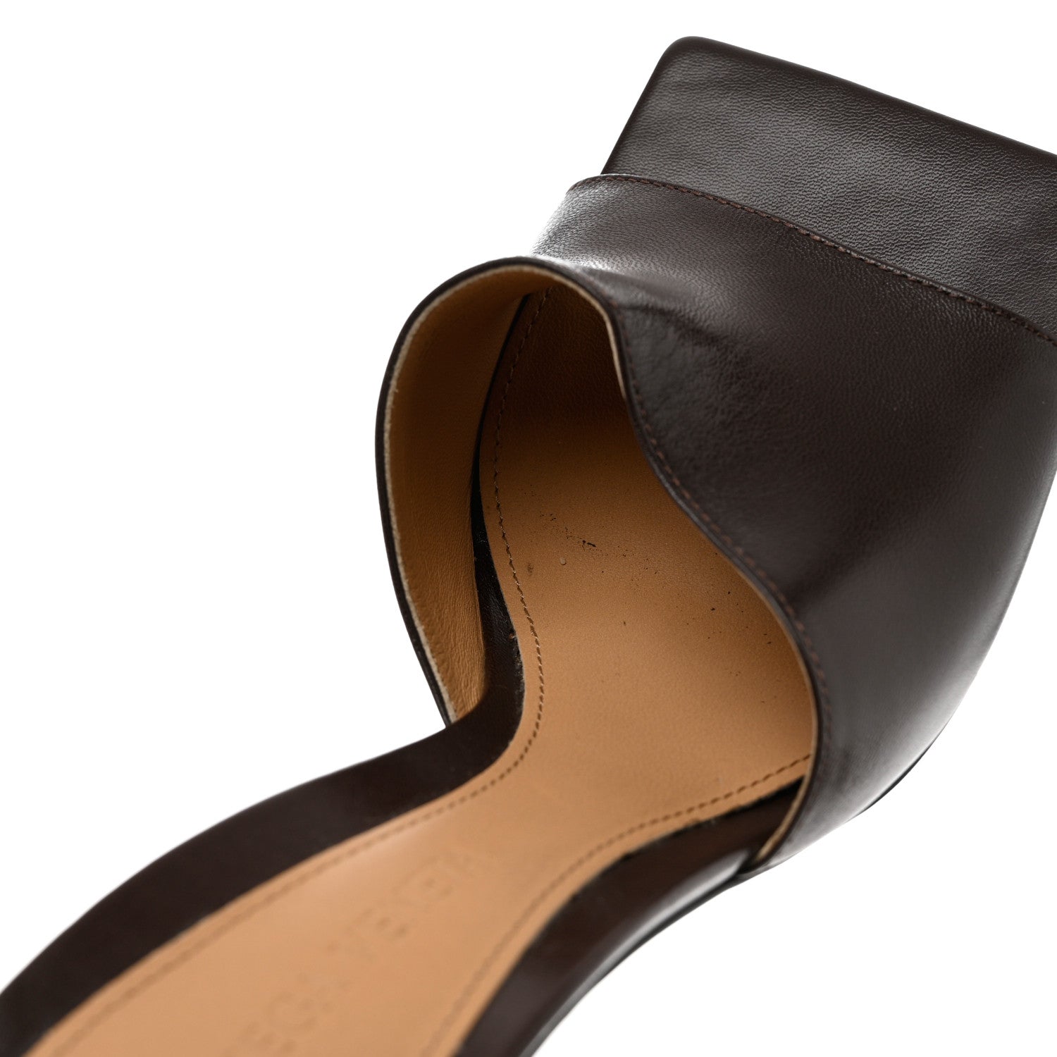 Bottega Veneta Lambskin Stretch Mule Sandals 37.5 Black 10 of 10
