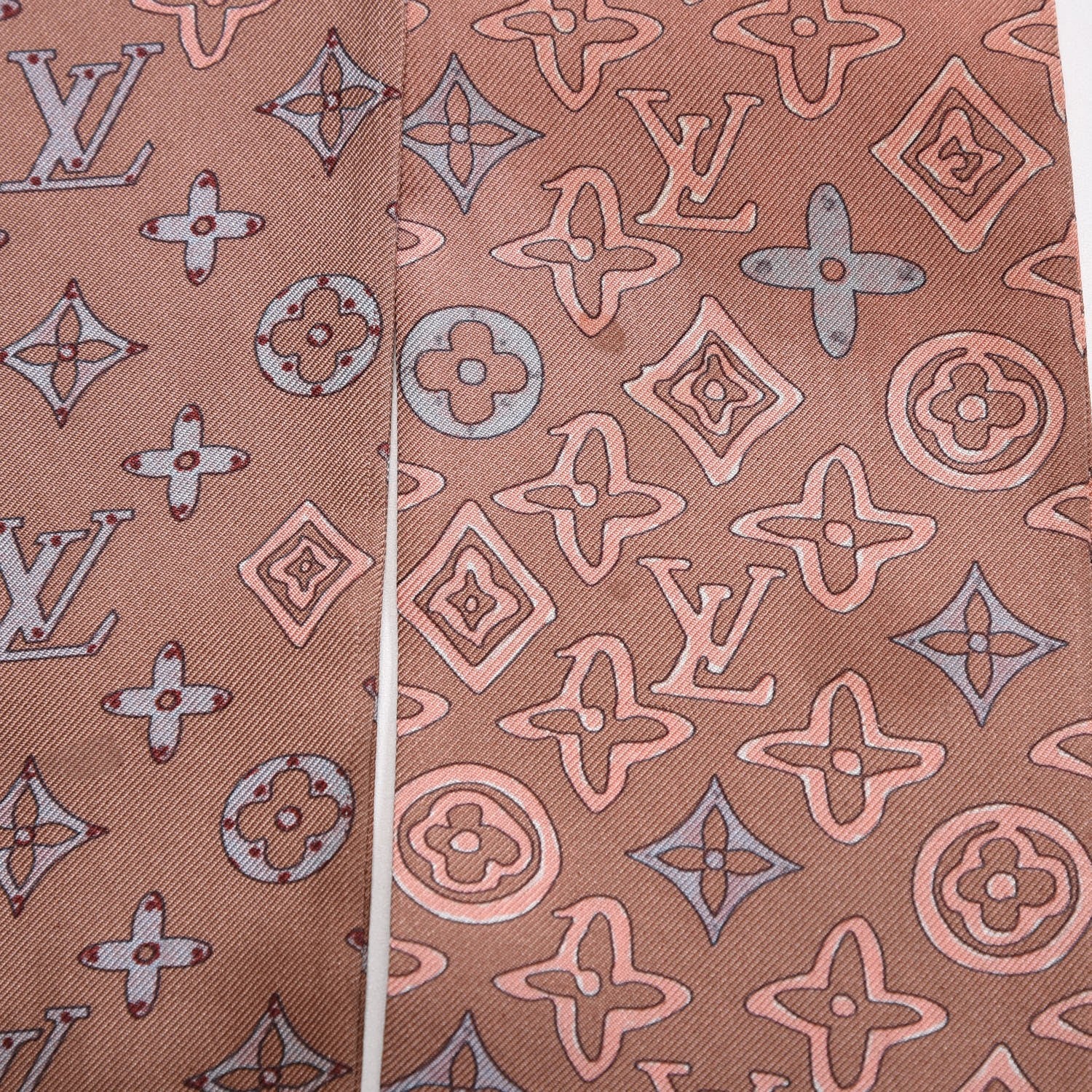 Louis Vuitton Silk Monogram Map Bandeau 3 of 7