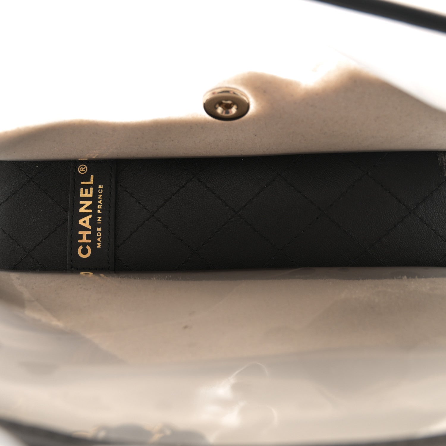 Chanel Lambskin PVC Medium Sand By The Sea Flap Black 5 of 12