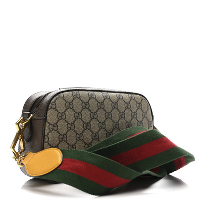 Gucci GG Supreme Monogram Web Neo Vintage Shoulder Bag Beige New Acero Crop 3 of 15