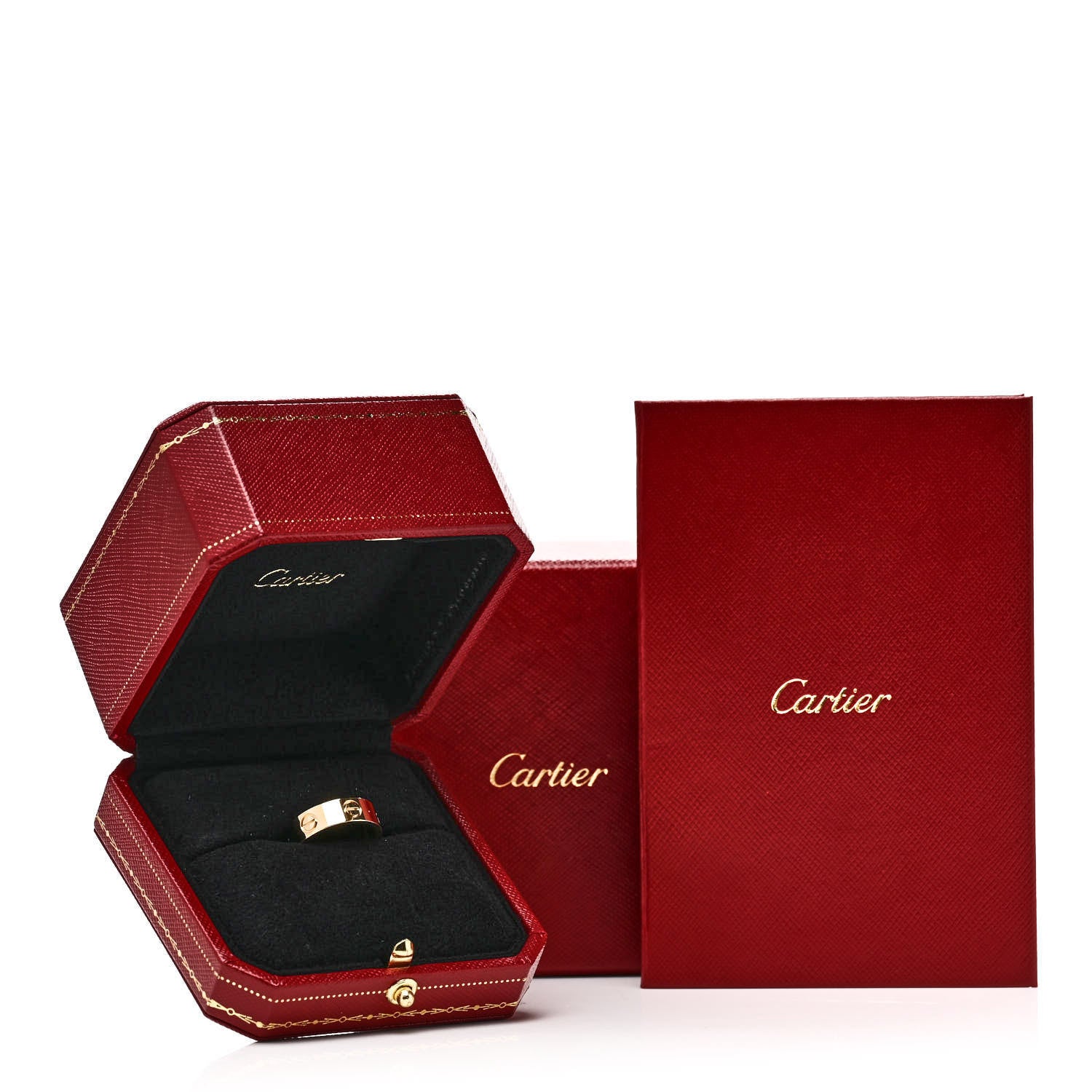 Cartier 18K Yellow Gold 3.5mm LOVE Wedding Band Ring 53 6.5 5 of 5