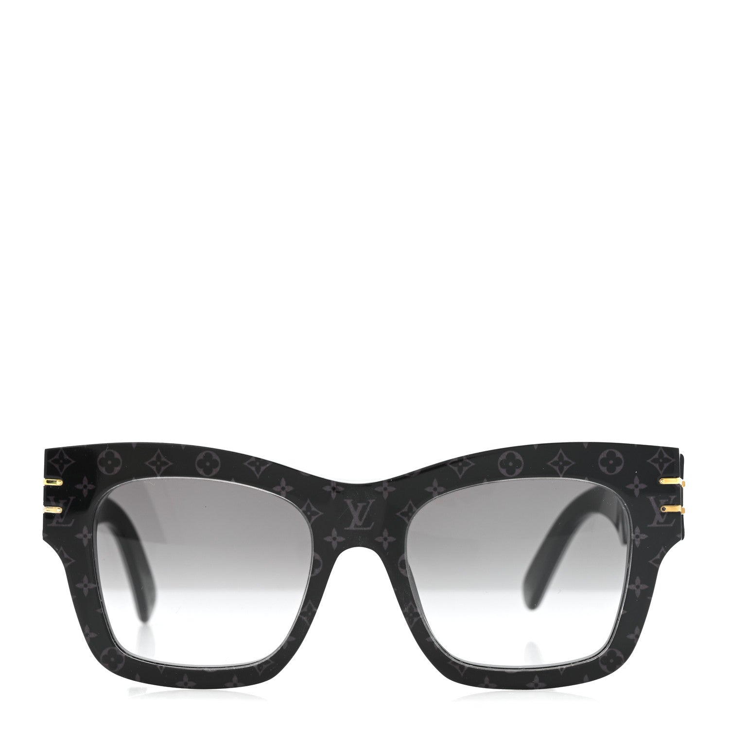 Louis Vuitton Acetate Blade Sunglasses Z1616E Black Black 2 of 8