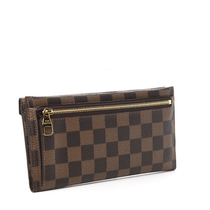 Louis Vuitton Damier Ebene Long Origami Wallet 2 of 5