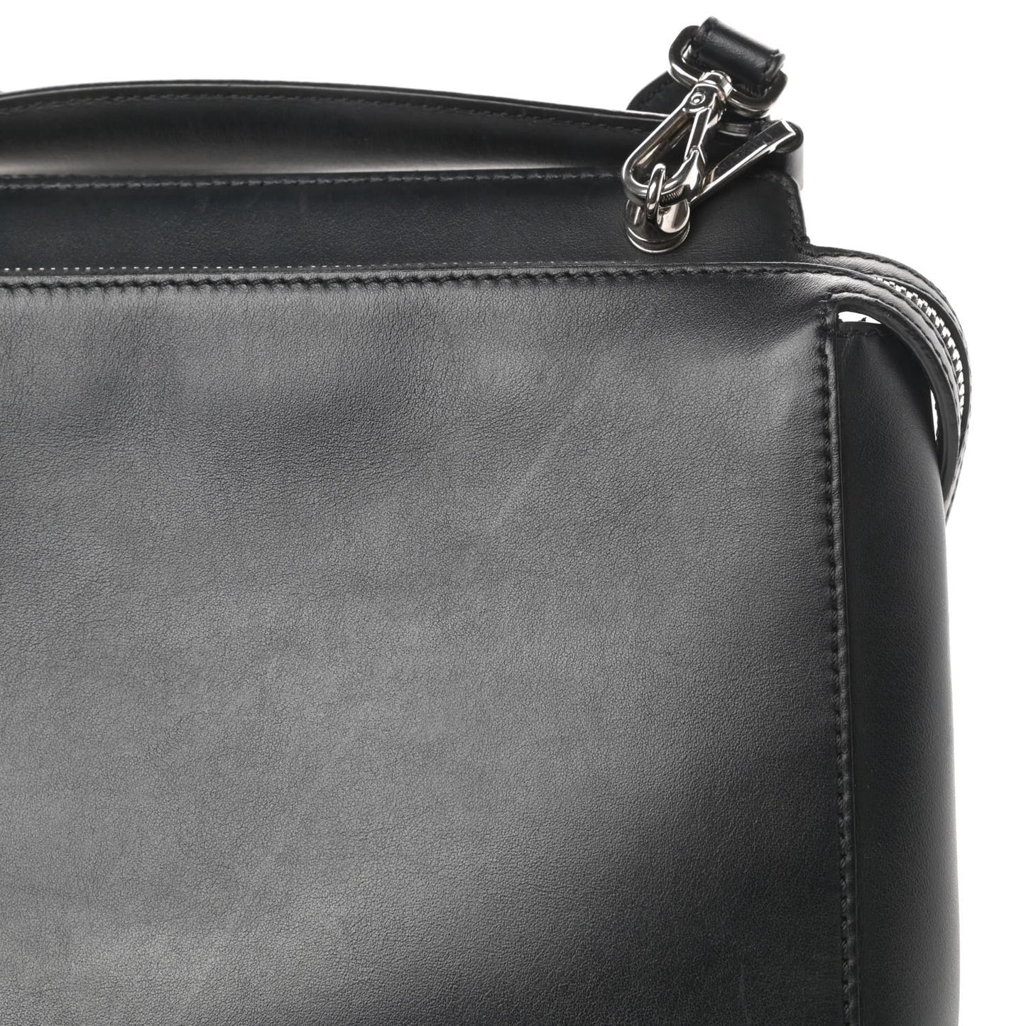 Vitello Baltico Dolce DotCom Satchel Black Blue Royal