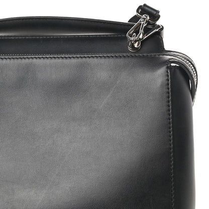 Fendi Vitello Baltico Dolce DotCom Satchel Black Blue Royal 14 of 16