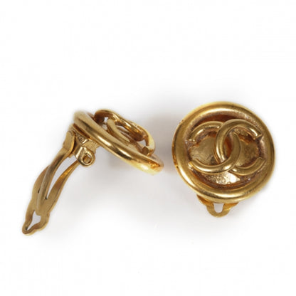 Chanel CC Clip On Earrings Gold 3 of 5