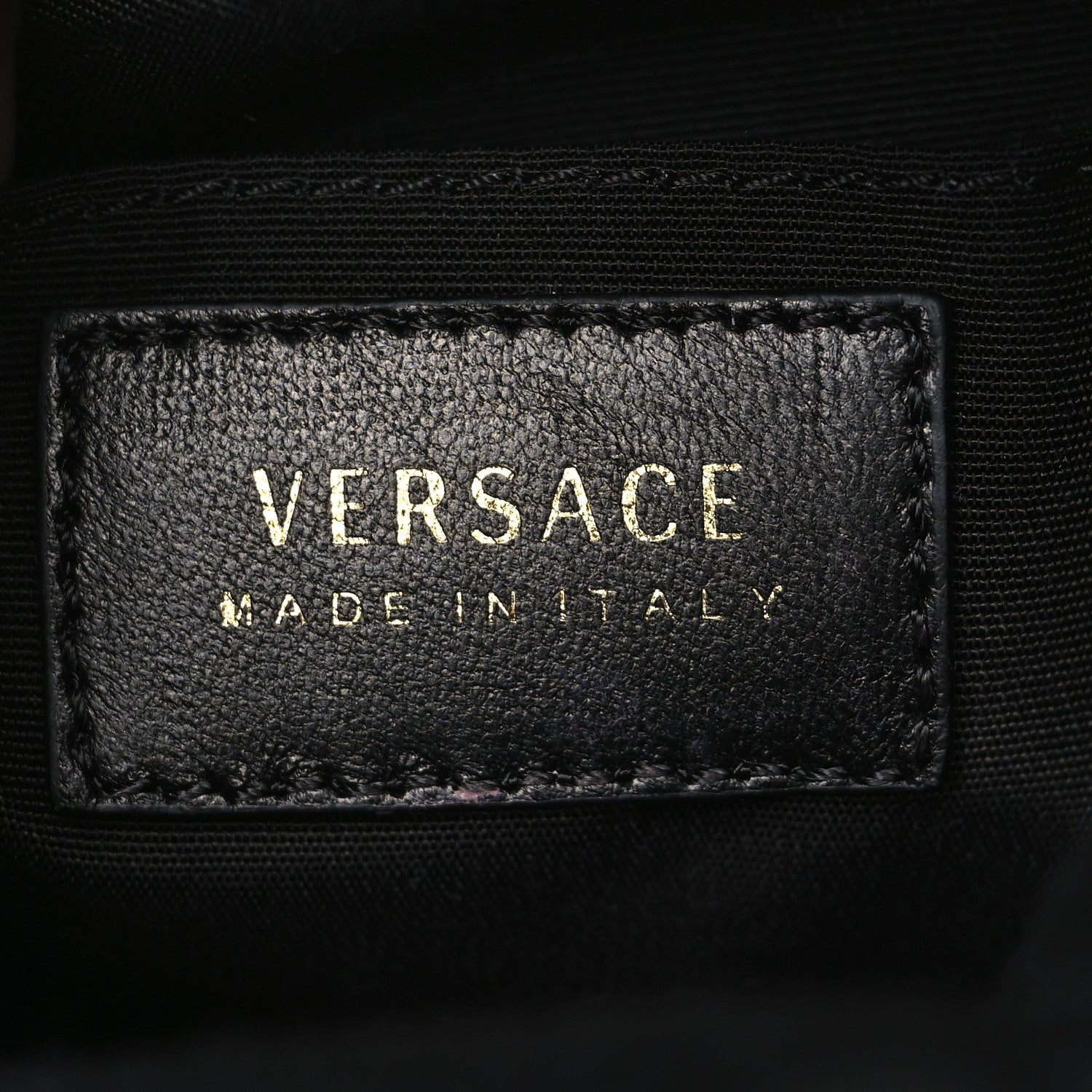 Versace Nappa Quilted Medusa Bucket Bag Black 6 of 6