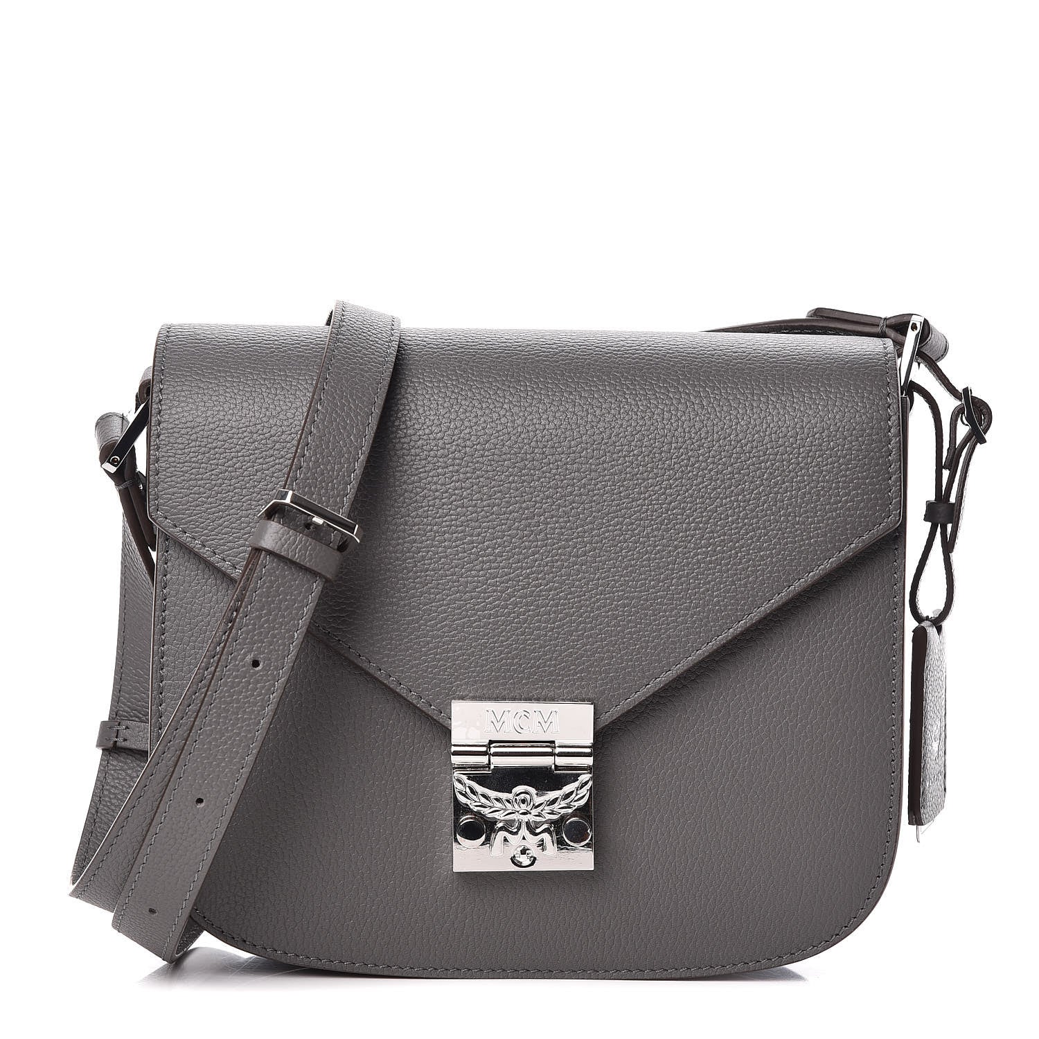 MCM Park Avenue Calfskin Small Patricia Crossbody Bag Charcoal 1 of 10