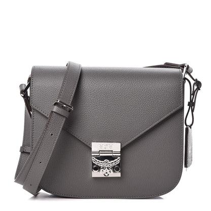 MCM Park Avenue Calfskin Small Patricia Crossbody Bag Charcoal 1 of 10