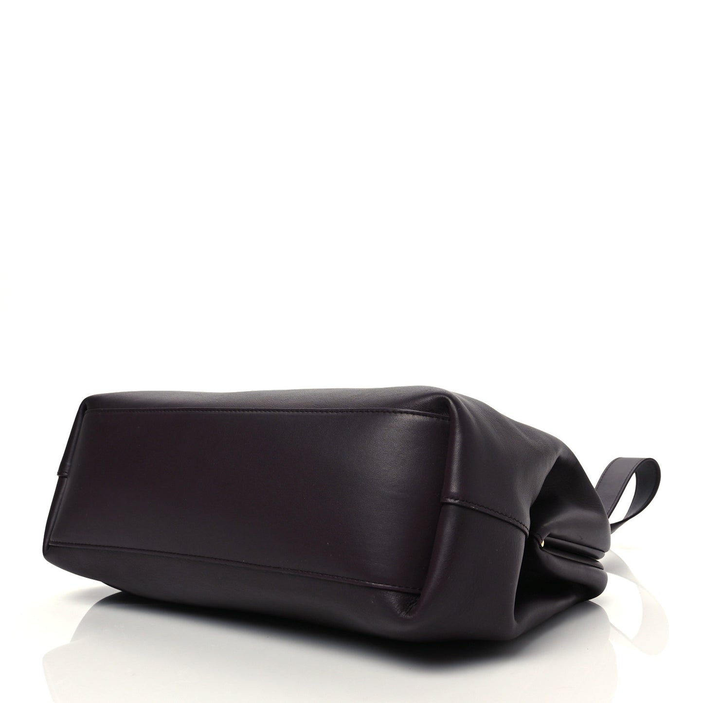 Calfskin Medium The Point Triangle Bag Grape