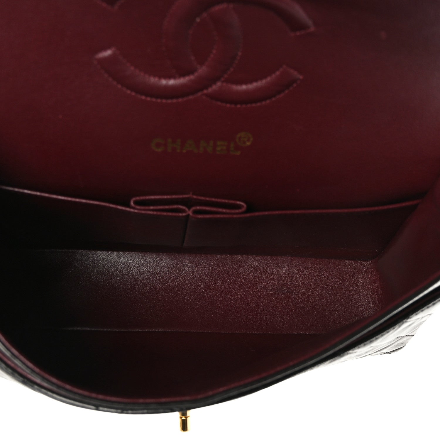 Chanel Lambskin Quilted Medium Double Flap Black 5 of 9