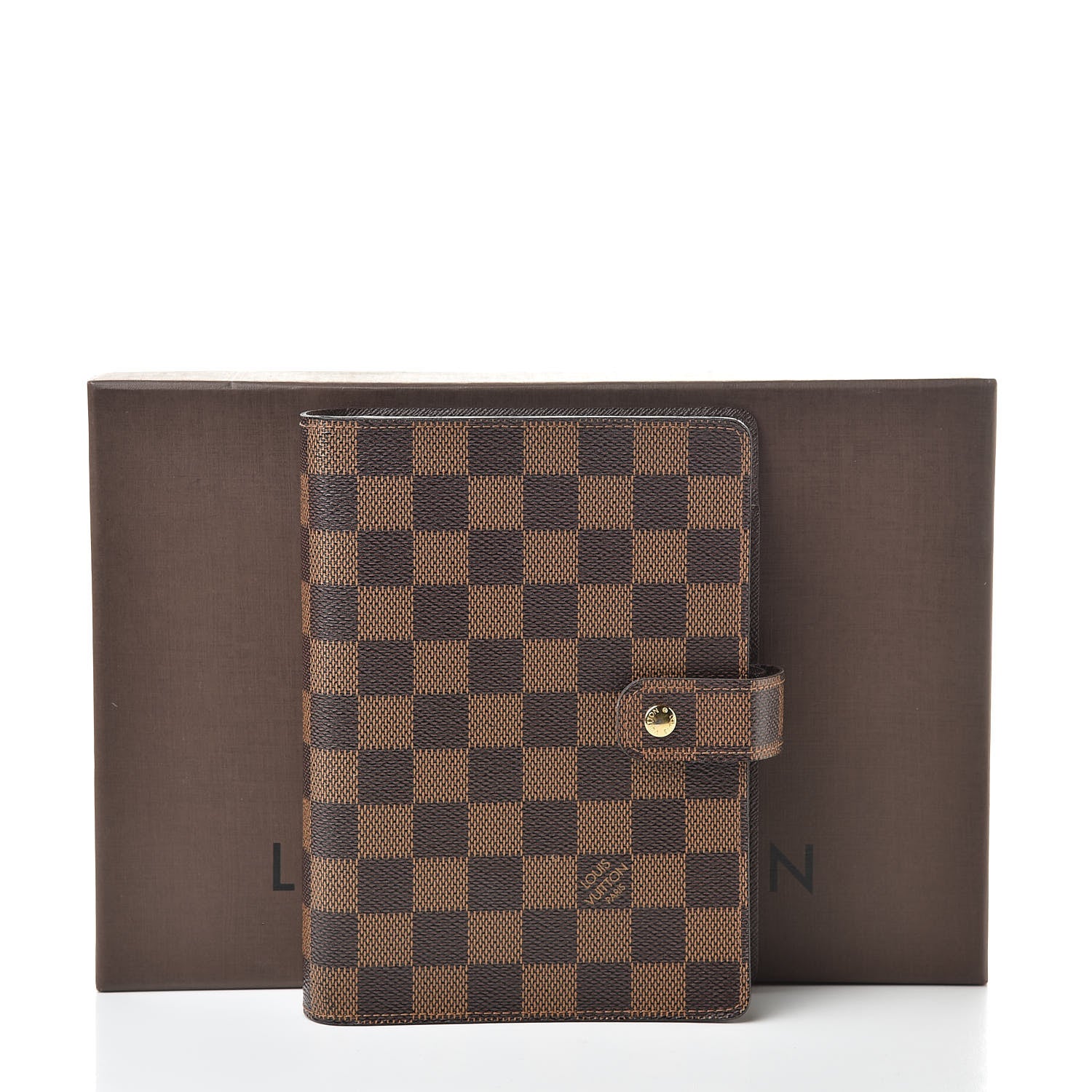 Louis Vuitton Damier Ebene Medium Ring Agenda Cover 9 of 9