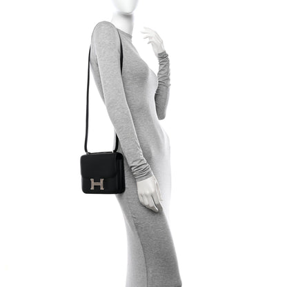 Hermes Veau Monsieur Lizard Constance 18 Black Ombre 2 of 12