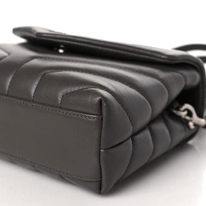 Saint Laurent SAINT LAURENT Calfskin Y Quilted Monogram Toy Loulou Crossbody Bag Earth 9 of 9