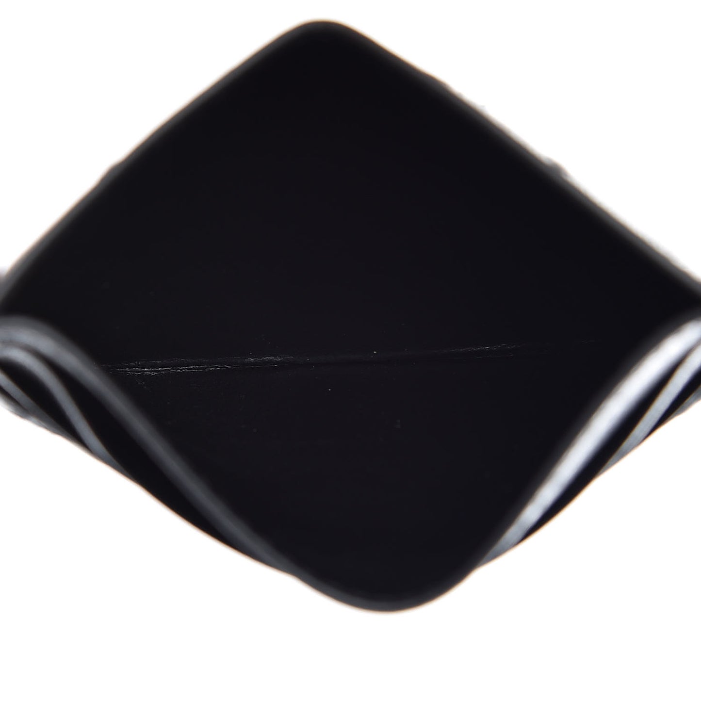 Goatskin Diamond Quilted GV3 Card Holder Black