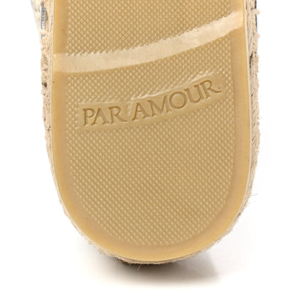 Gucci Lame Nappa GG Monogram Espadrilles 35 Silver Beige 11 of 11