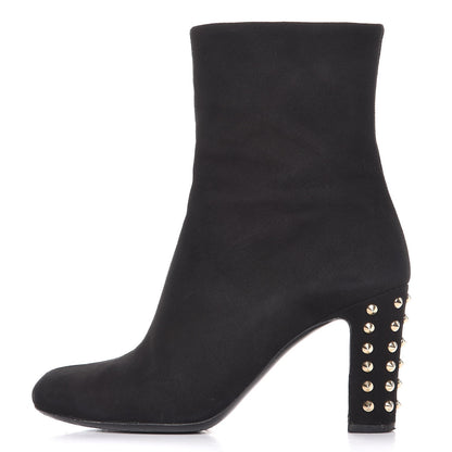 Gucci Suede Studded Melville Heel Ankle Booties 36 Black 1 of 14
