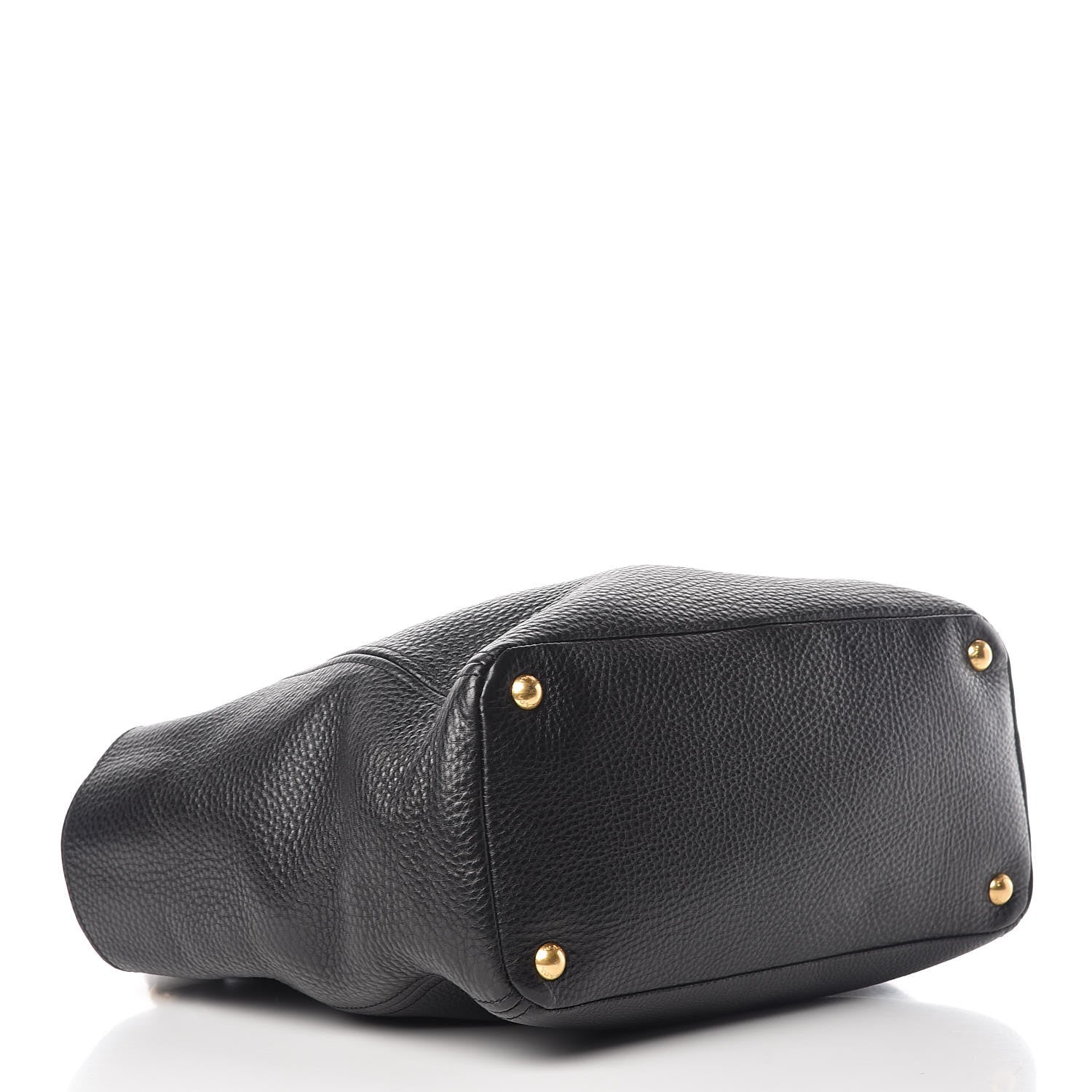 Prada Vitello Daino Shoulder Bag Black 4 of 17