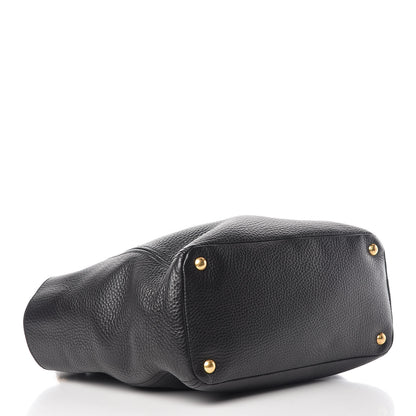 Prada Vitello Daino Shoulder Bag Black 4 of 17