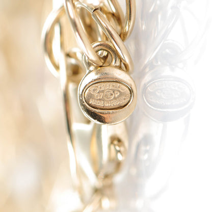 Chanel Pearl CC Long Necklace Pink Gold 6 of 7