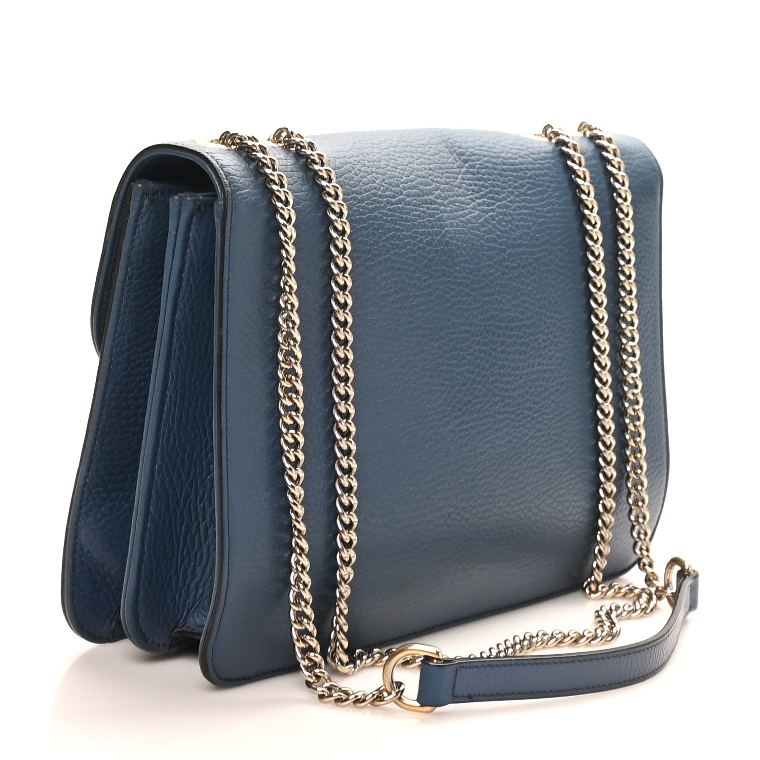 Gucci Dollar Calfskin Small Interlocking G Shoulder Bag   Caspian 3 of 11