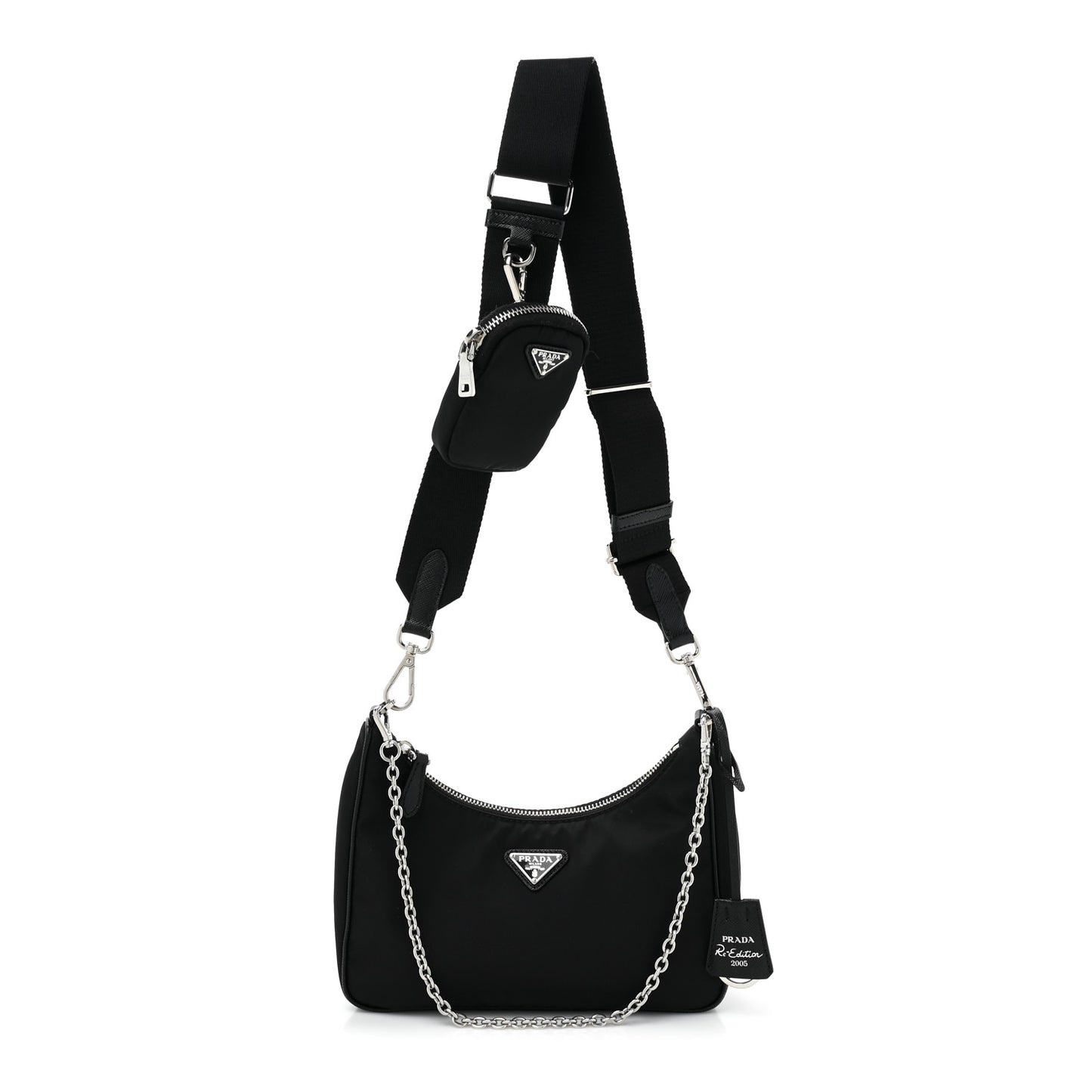 Nylon Re-Edition 2005 Shoulder Bag Black