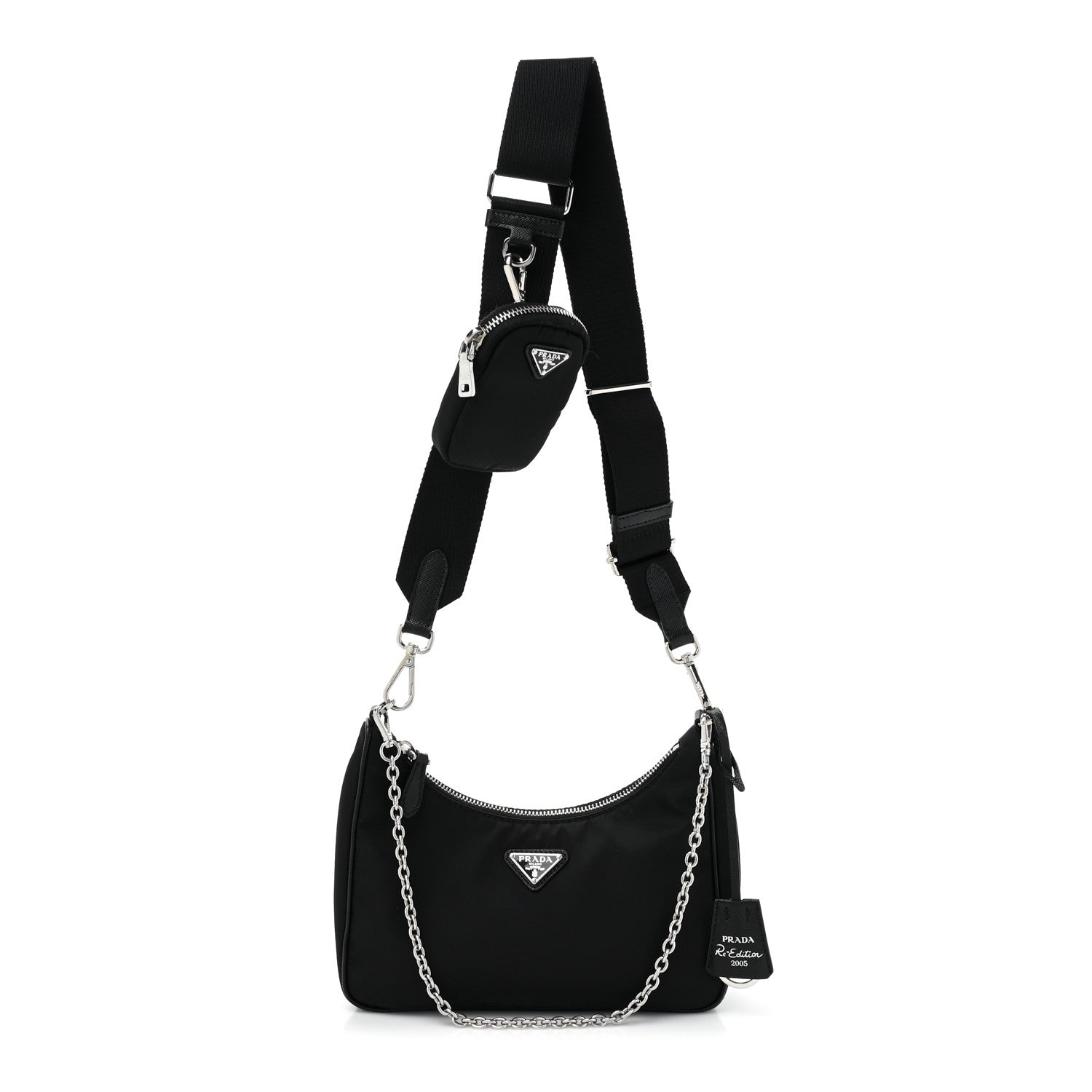 Prada Nylon Re-Edition 2005 Shoulder Bag Black 1 of 9