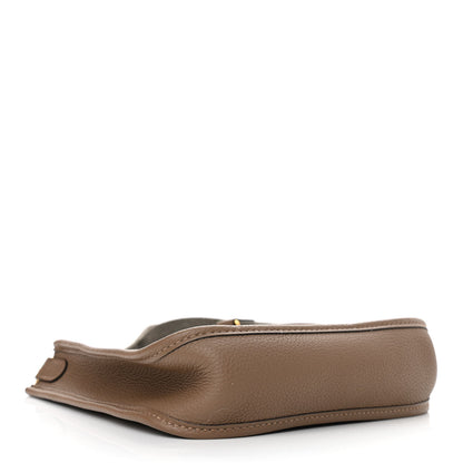 Hermes Taurillon Clemence Amazone Evelyne TPM Etoupe Etain 4 of 13