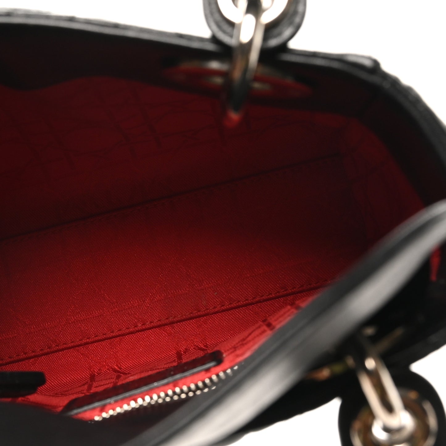 Lambskin Cannage Mini Lady Dior Black