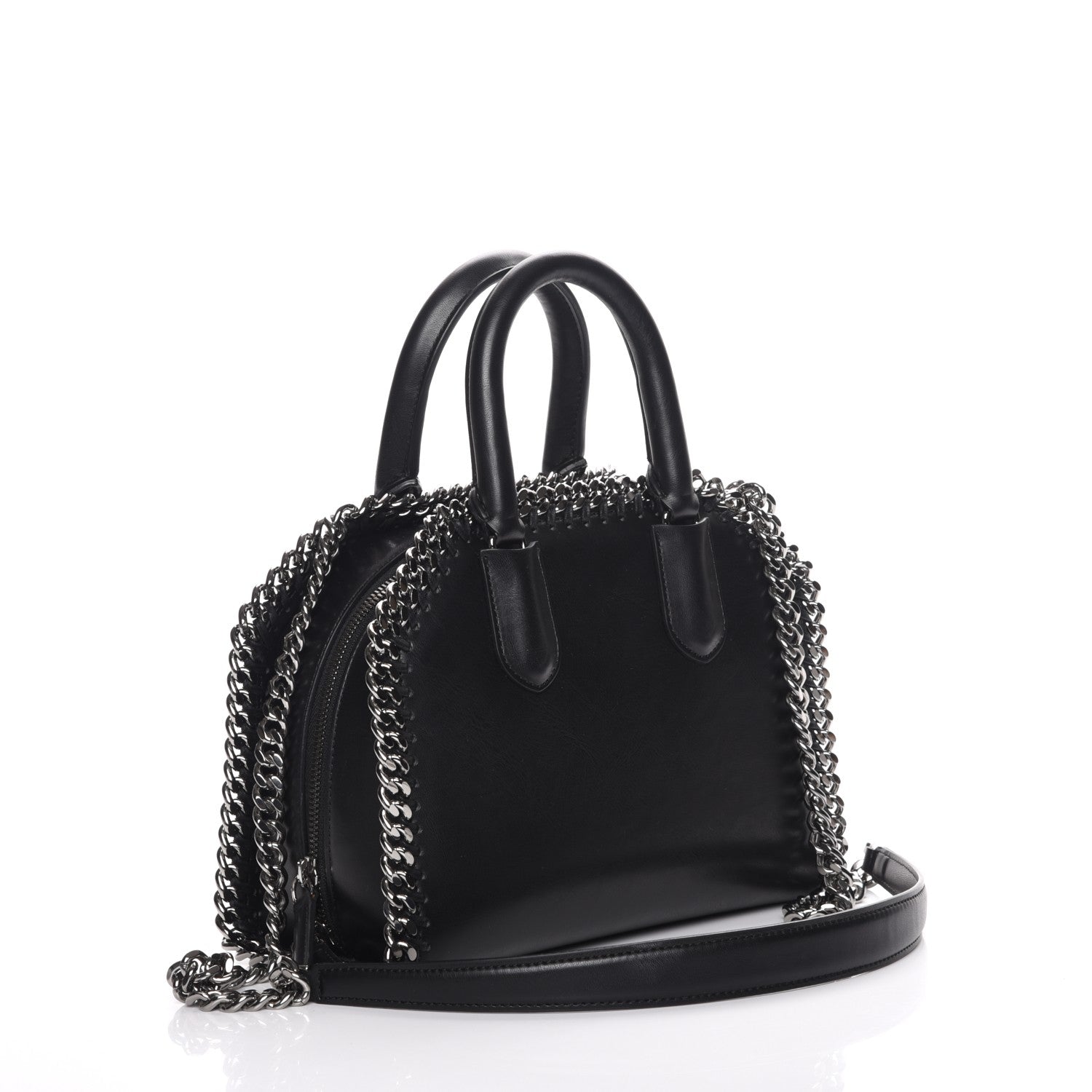 Stella McCartney Eco Alter Nappa Mini Falabella Box Top Handle Bag Black 4 of 8