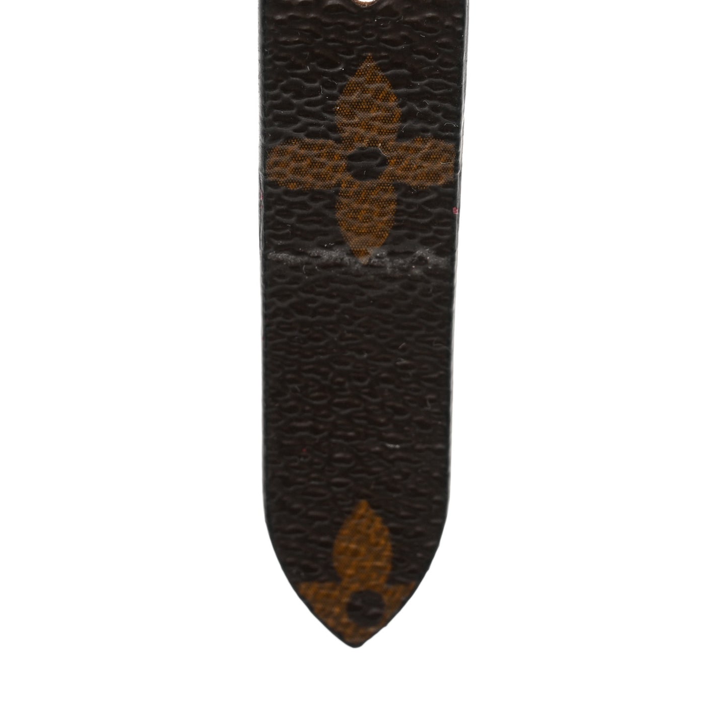 Calfskin Monogram Luggage Tag Fuchsia