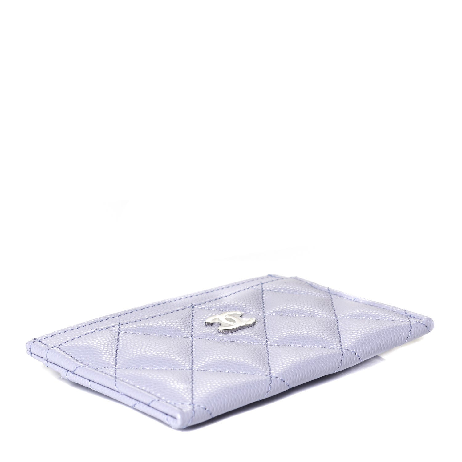 Chanel Caviar Quilted Card Holder Light Purple 4 of 7