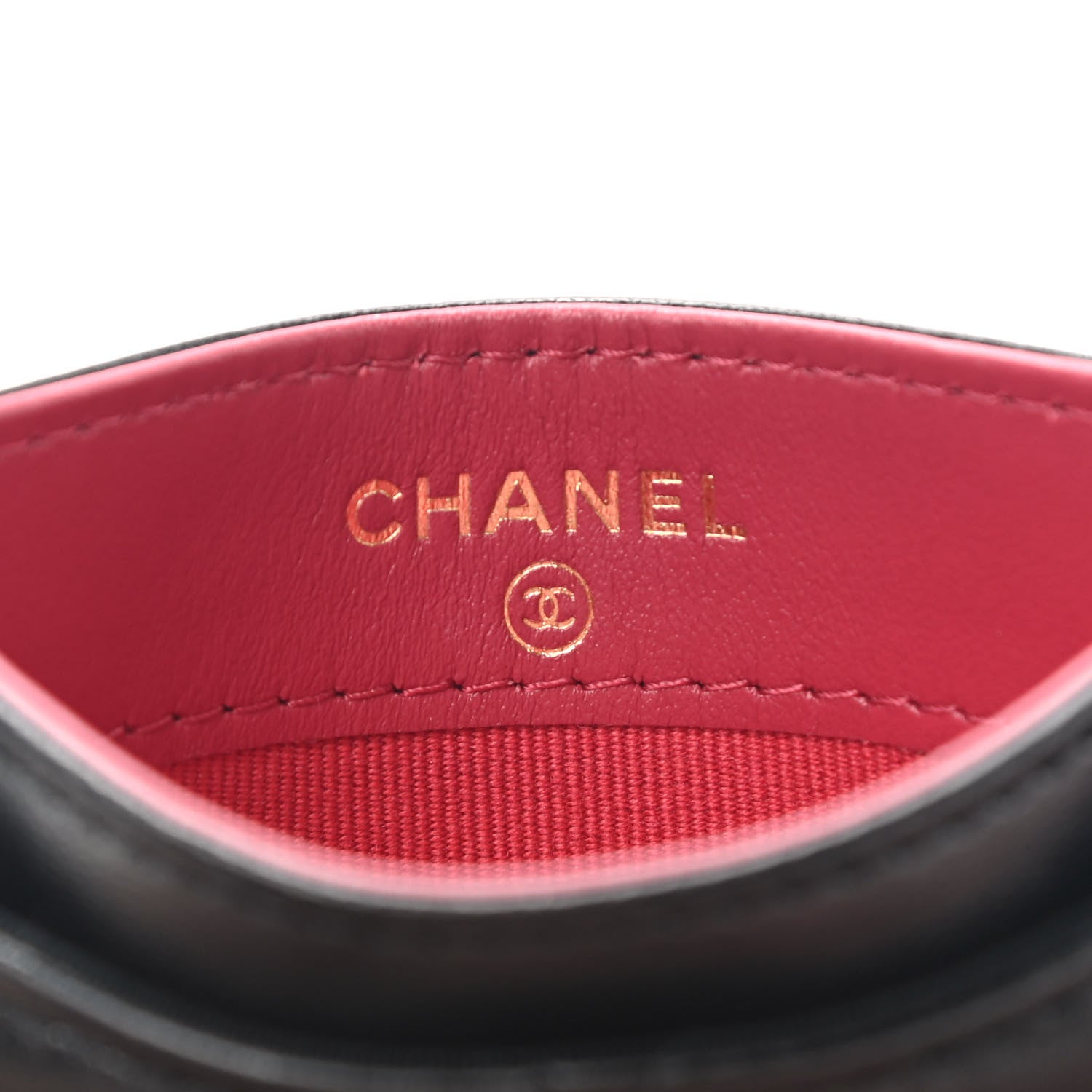 Chanel Lambskin Quilted Chanel 19 Card Holder Black 6 of 9