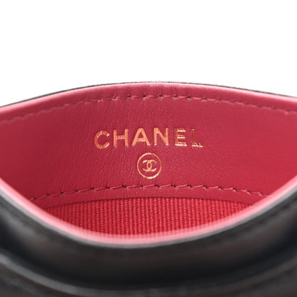 Chanel Lambskin Quilted Chanel 19 Card Holder Black 6 of 9