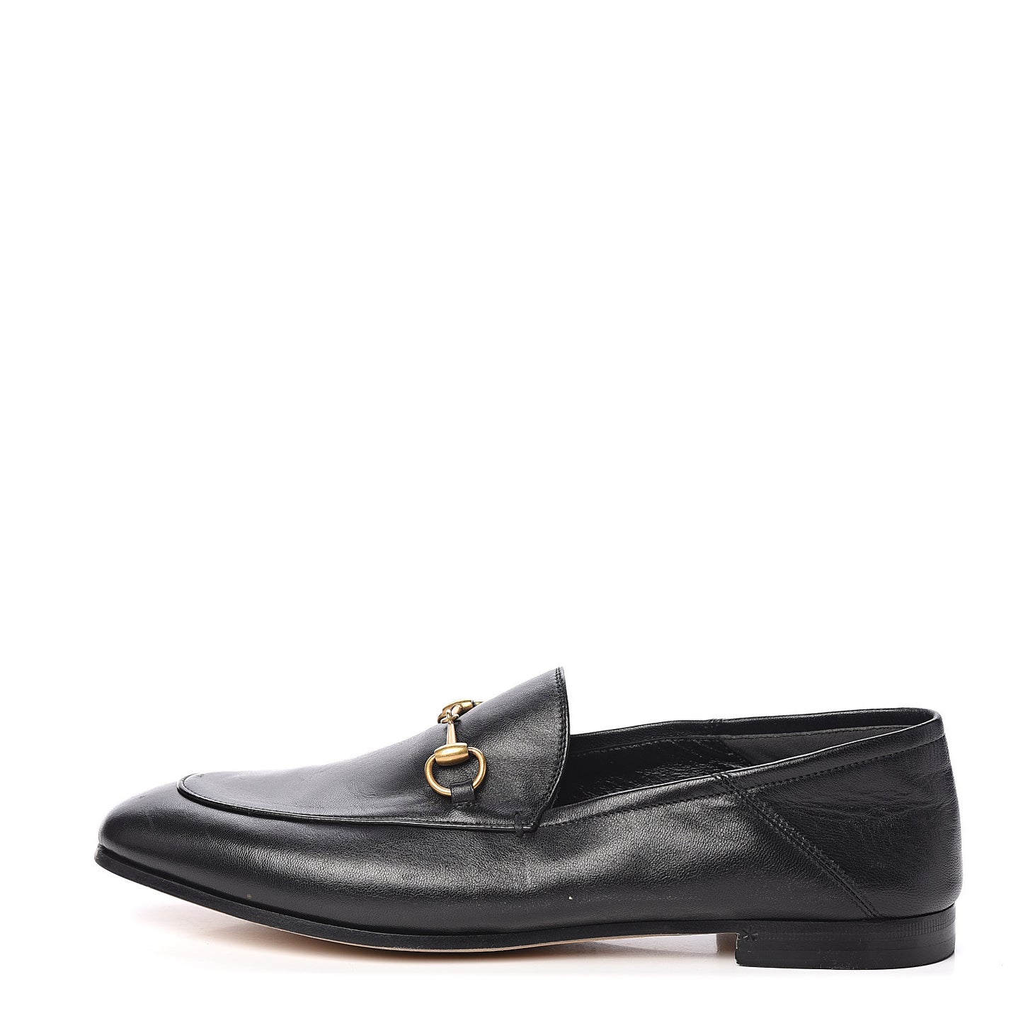 Lambskin Womens Brixton Horsebit Loafers 40 Black
