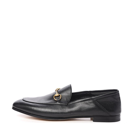 Gucci Lambskin Womens Brixton Horsebit Loafers 40 Black 1 of 8