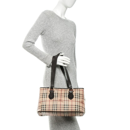 Burberry Haymarket Check Medium Regent Tote Chocolate 2 of 7