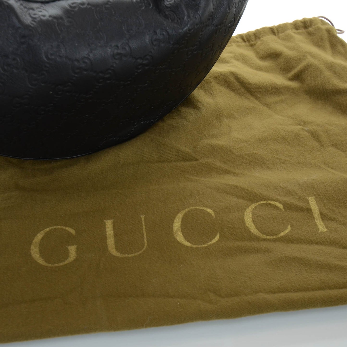 Guccissima Half Moon Bamboo Ring Hobo