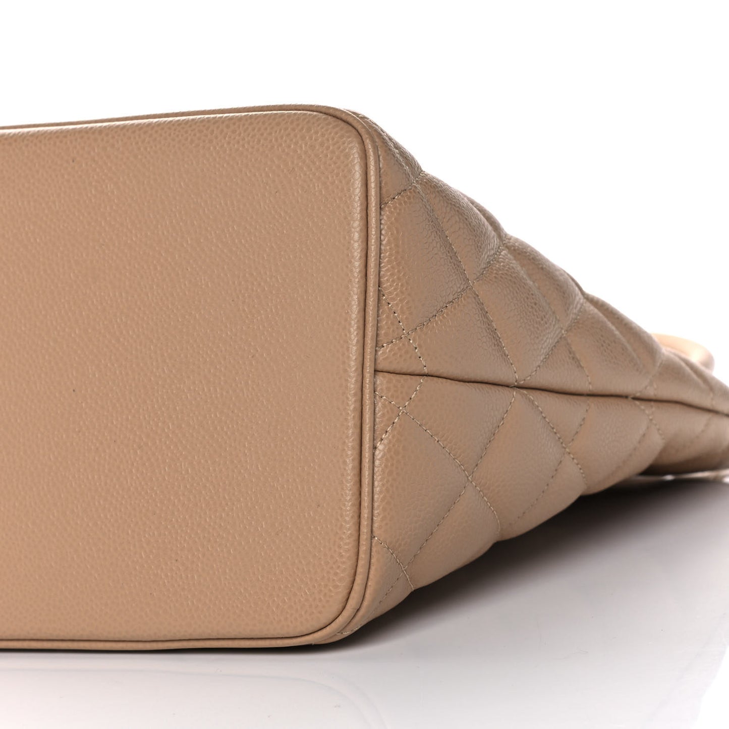 Caviar Quilted Medallion Tote Beige